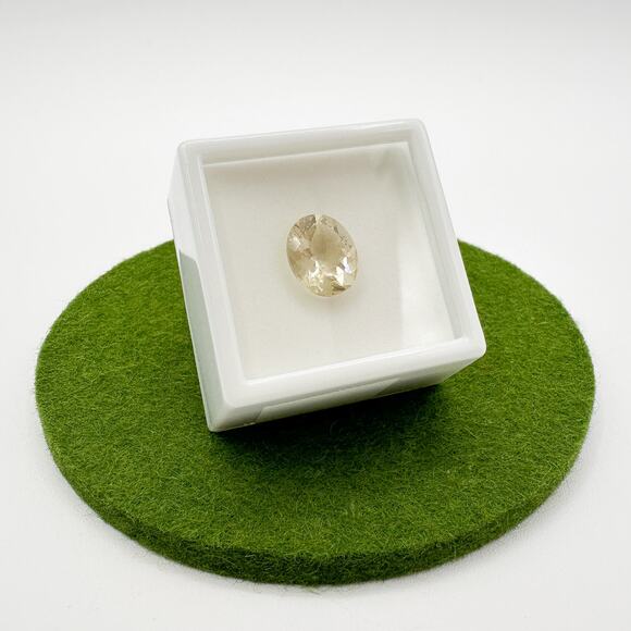 Mexican Bytownite Oval 3.5ct 12x10mm Original Box Sealed Gold Yellow Champaign - Picture 7 of 13